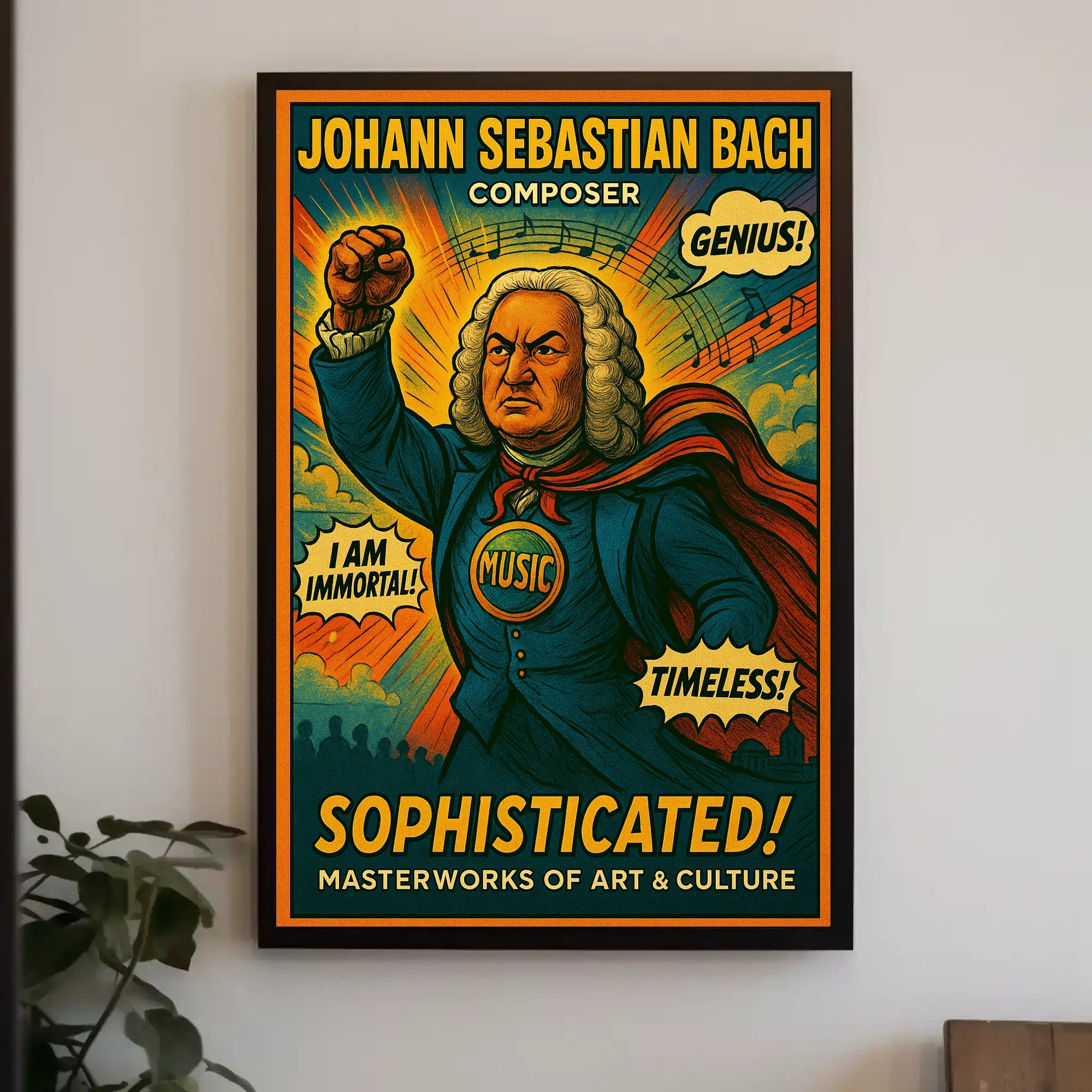 Johann Sebastian Bach – Composer Extraordinaire Poster PosterGoat