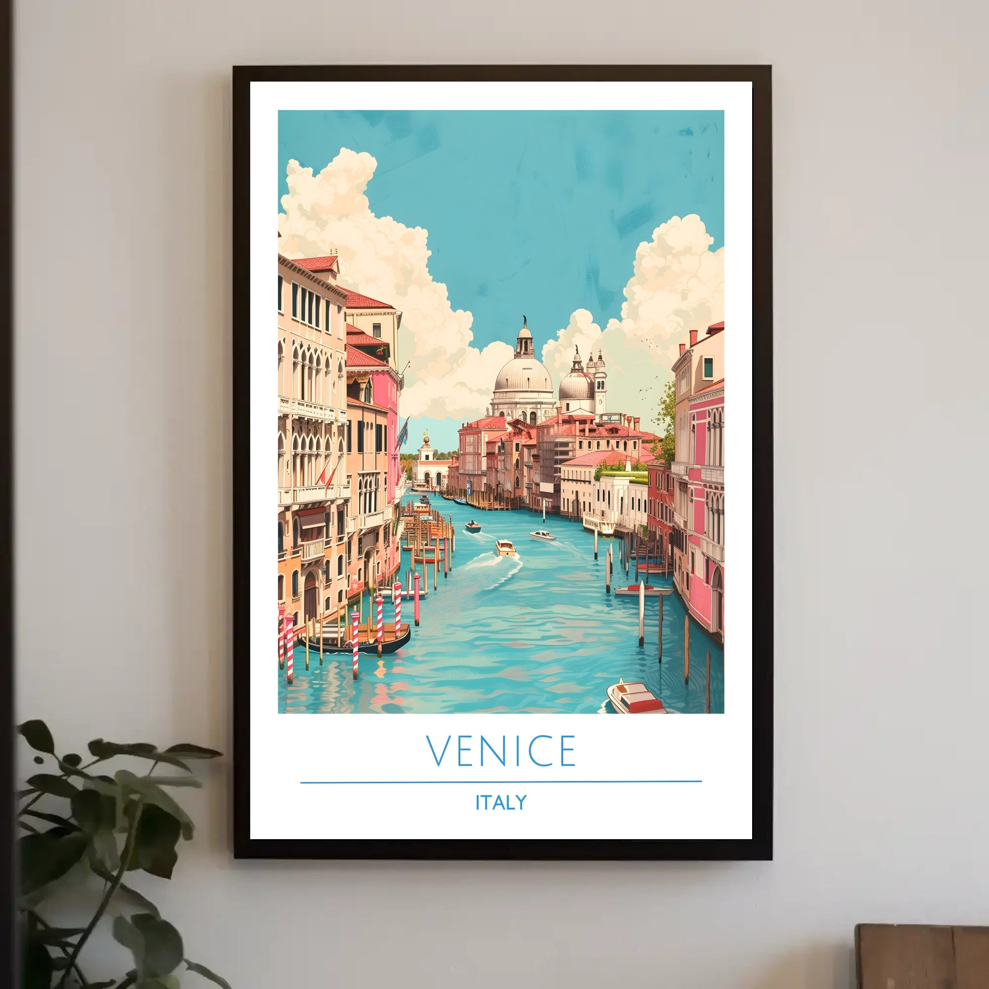 Venetian Waterways: Vintage Travel Poster