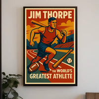 Jim Thorpe Legendary Athlete Jim Thorpe Poster