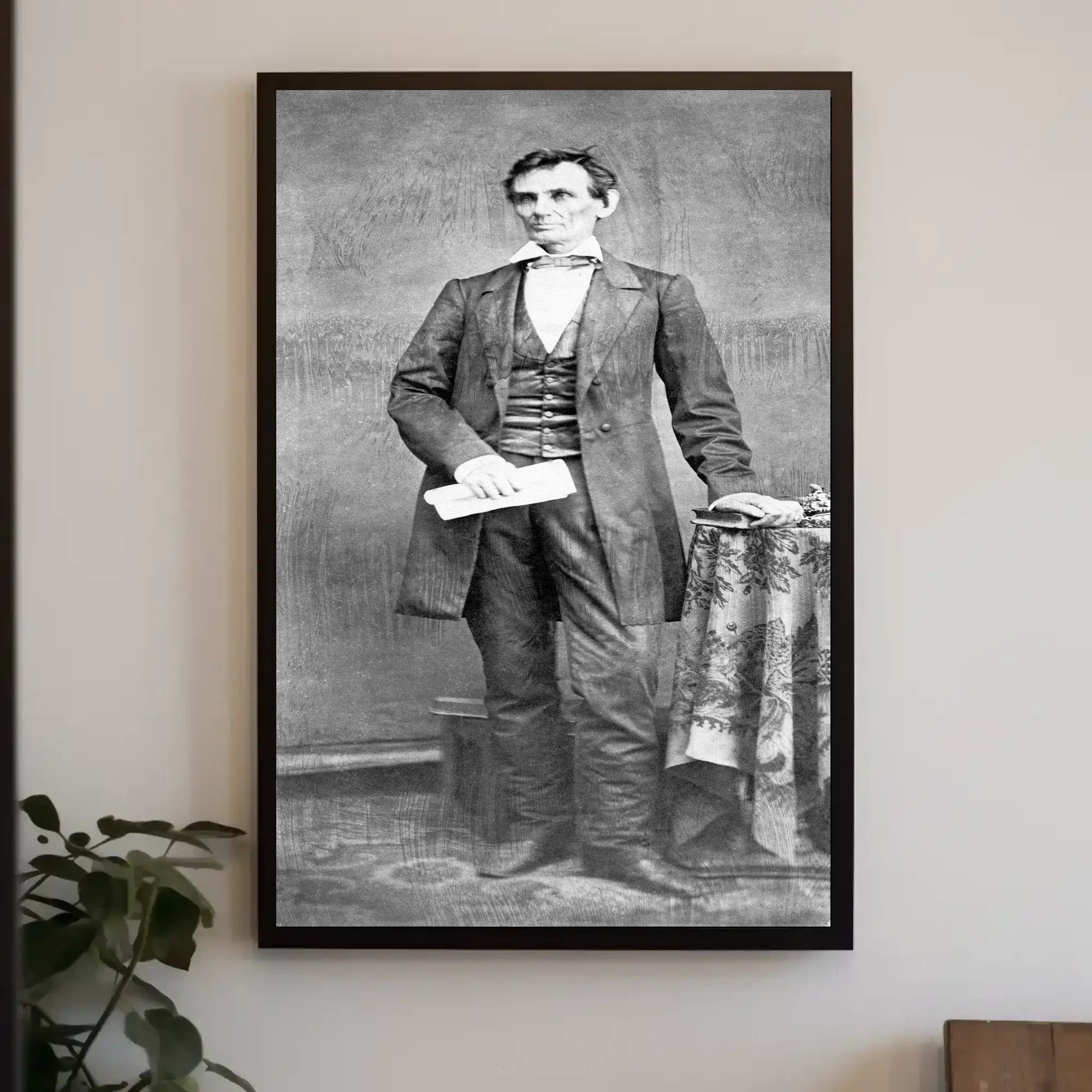 Abraham Lincoln and Son Willie Portrait Poster PosterGoat