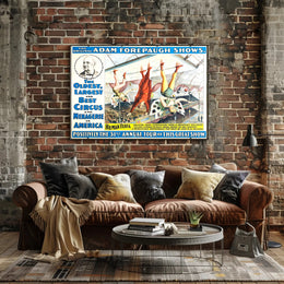 Adam Forepaugh Shows – 31st Annual Tour Poster