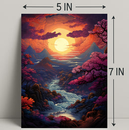 Enchanted Sunset Landscape Poster