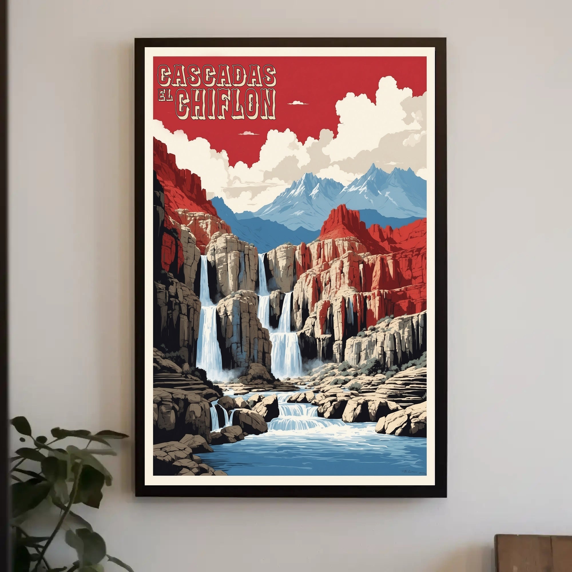 Cascadas El Chiflon Mexico National Park Poster