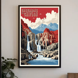 Cascadas El Chiflon Mexico National Park Poster