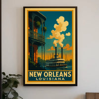 New Orleans Louisiana Charm Poster