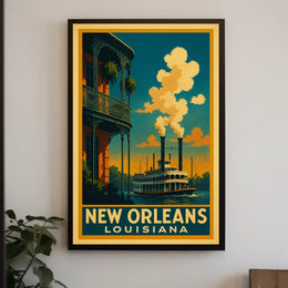 New Orleans Louisiana Charm Poster