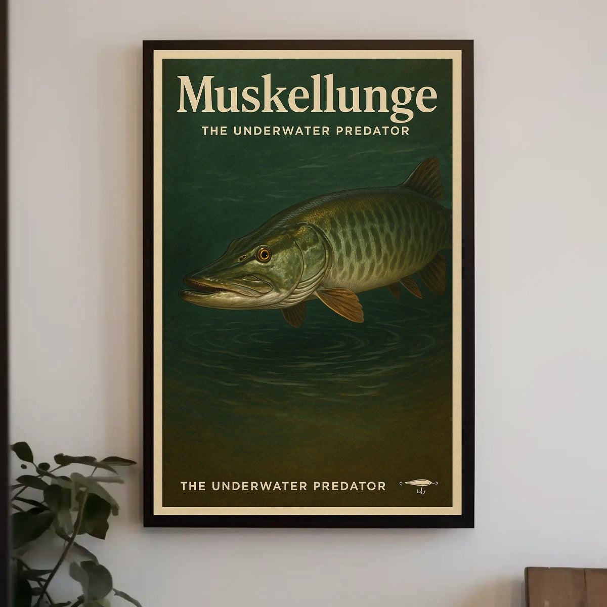 Muskellunge The Underwater Predator Poster