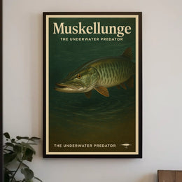 Muskellunge The Underwater Predator Poster