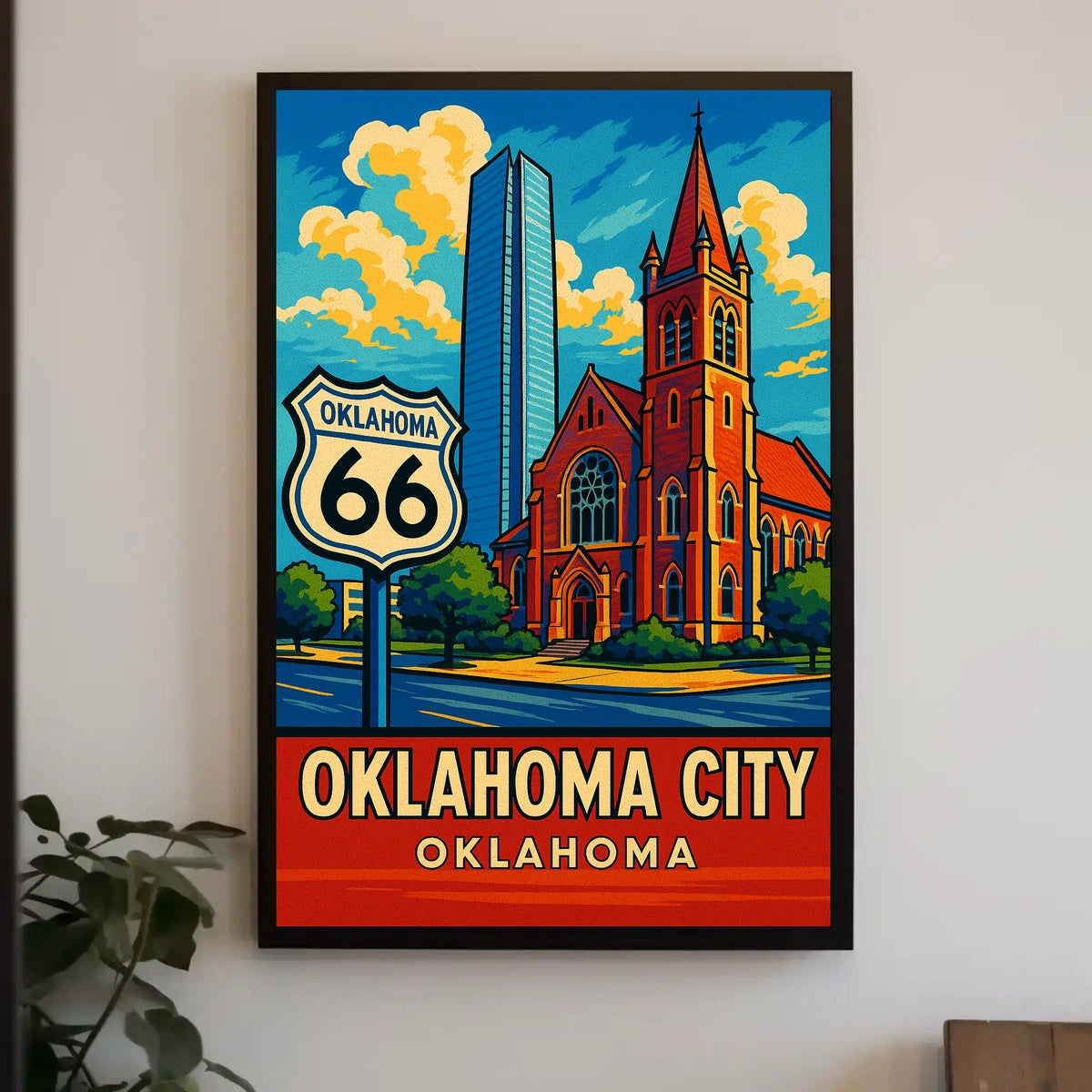 Oklahoma City Route 66 Poster