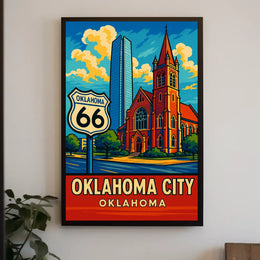 Oklahoma City Route 66 Poster