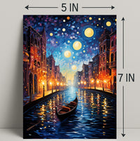 Starry Canal Poster