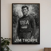 Jim Thorpe Athletic Icon Poster