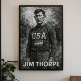 Jim Thorpe Athletic Icon Poster