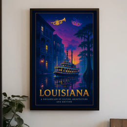 Louisiana A Dreamscape of Culture Poster