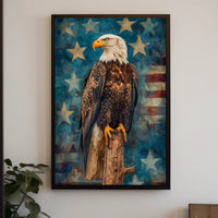 peaceful bald eagle Poster
