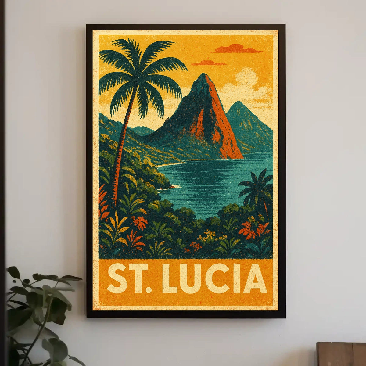 St. Lucia Travel Poster