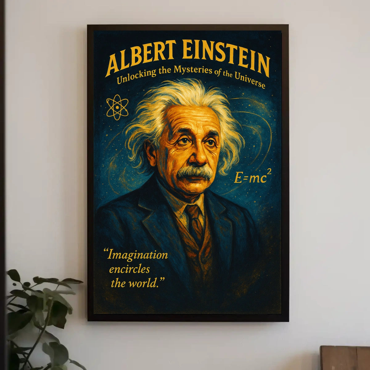 Albert Einstein Inspirational Scientific Exploration Poster