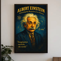 Albert Einstein Inspirational Scientific Exploration Poster