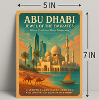 Abu Dhabi Jewel of the Emirates Cultural or Heritage Poster