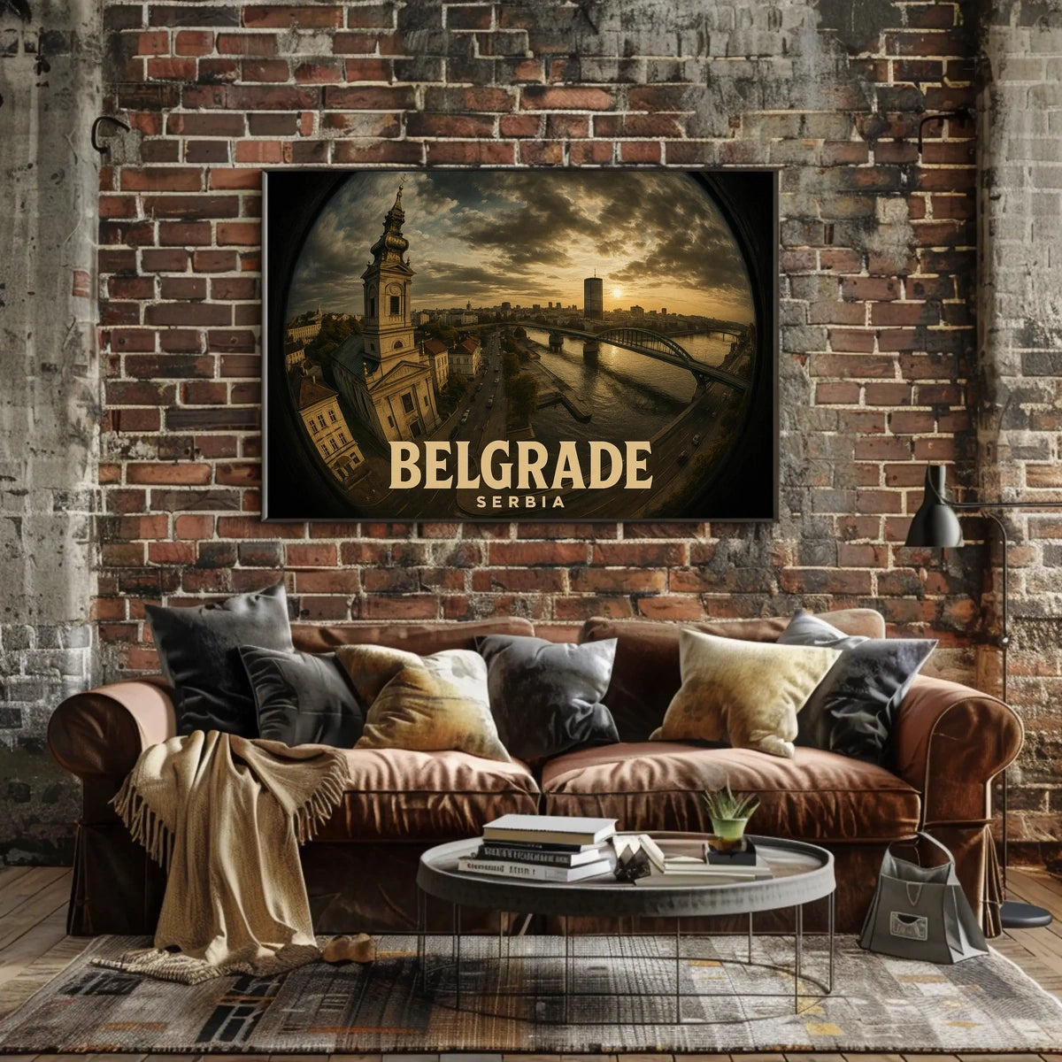 Belgrade Sunset Cityscape Photography Wanderlust Poster