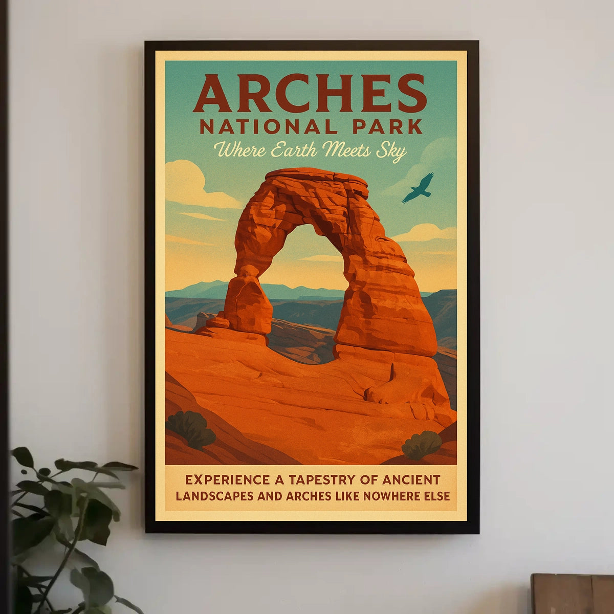 Arches National Park Where Earth Meets Poster