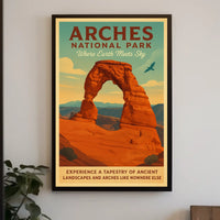Arches National Park Where Earth Meets Poster