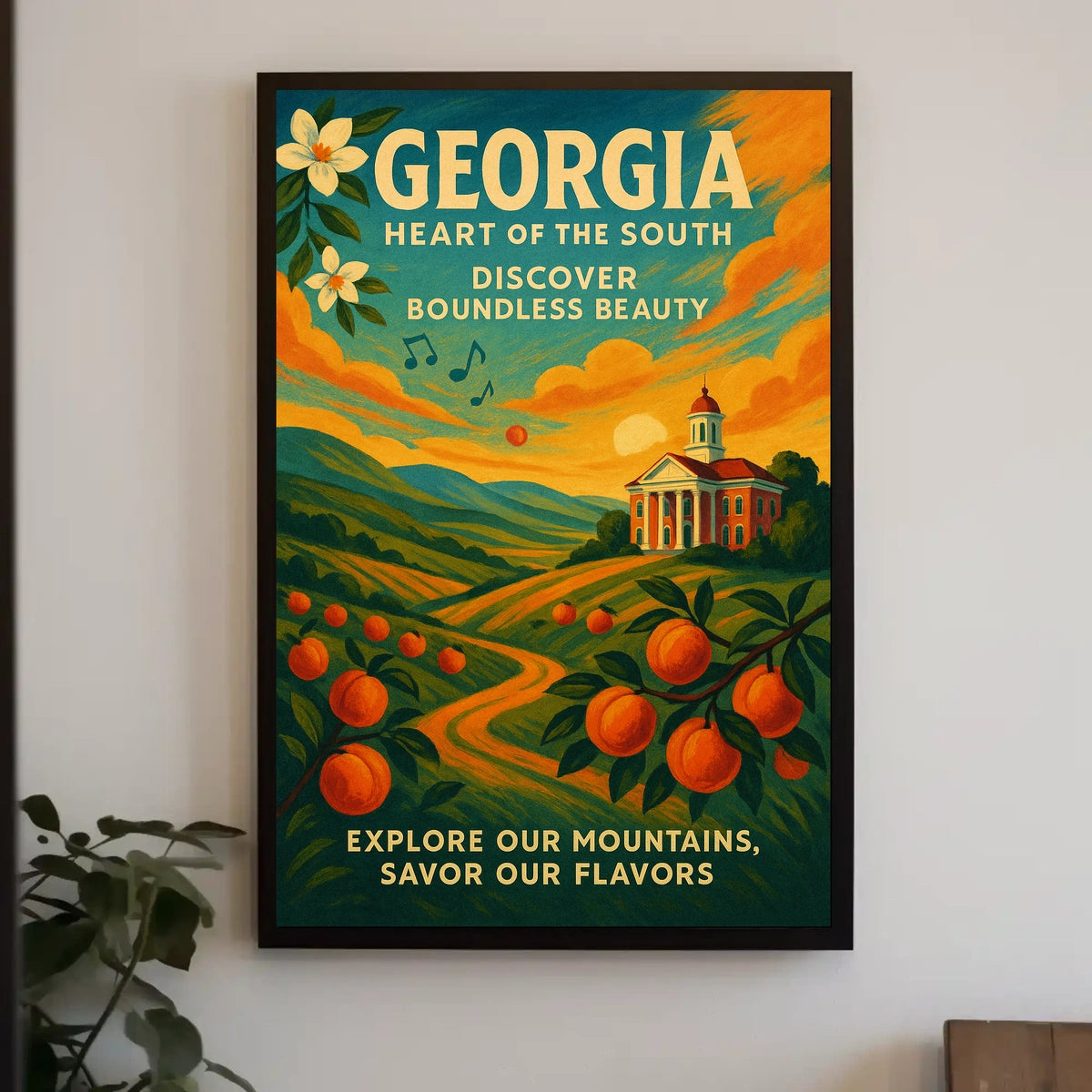 Georgia Heart Of The South Poster