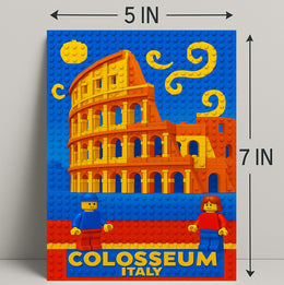 Colosseum LEGO Art Print Wall Decor PosterGoat