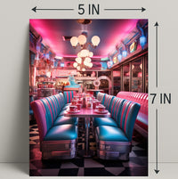 Retro Diner Vibes Retro Poster