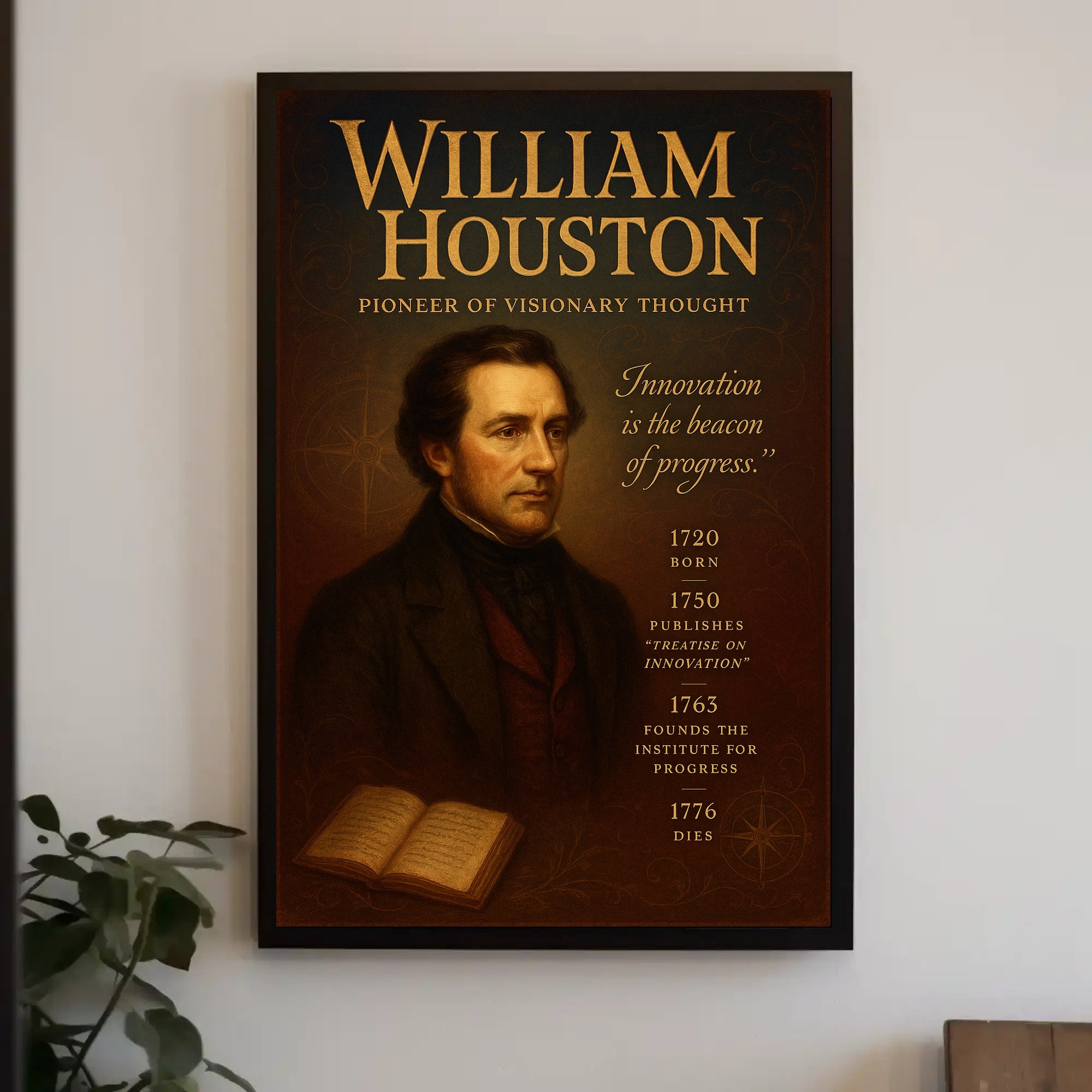 William Houston Pioneer of Visionary Thought Poster PosterGoat