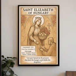 Saint Elizabeth of Hungary Poster PosterGoat