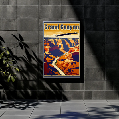 Grand Canyon Eagle Poster