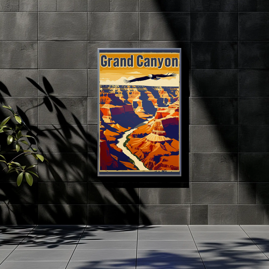 Grand Canyon Eagle Poster