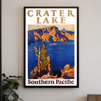 Crater Lake Southern Pacific Poster
