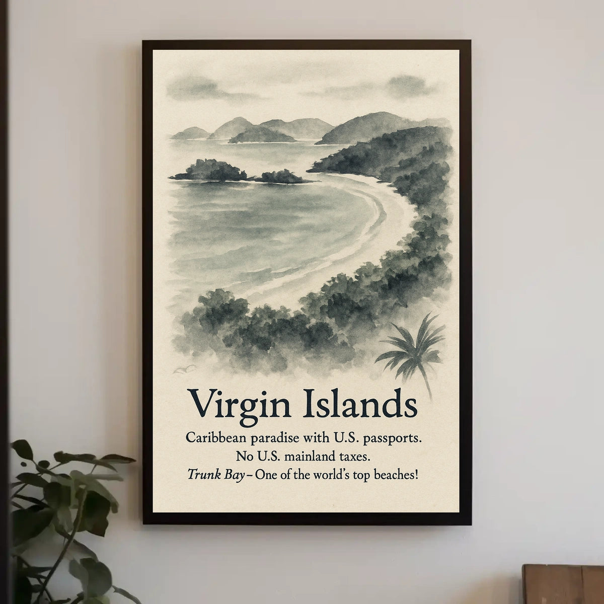 Virgin Islands Caribbean Paradise Poster