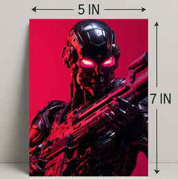 Cybernetic Warrior Poster PosterGoat