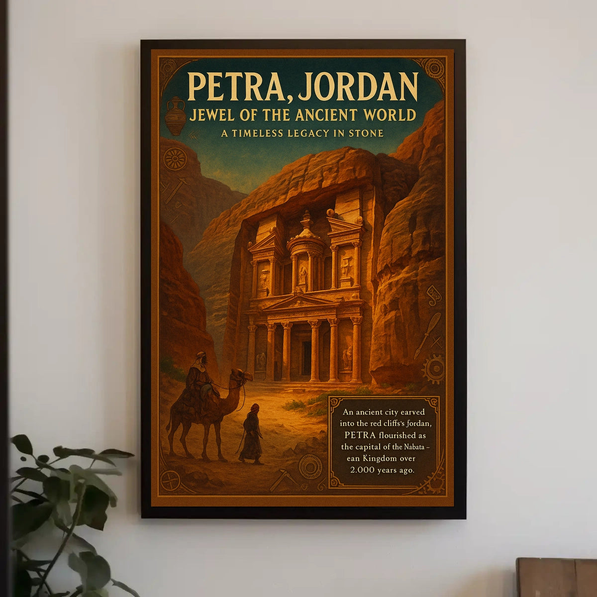 Petra, Jordan Jewel of the Ancient World Poster