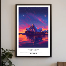 Sydney Opera House Dreamlike Cityscape Urban or Cityscape Poster