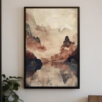 Mystical Mountain Landscape Poster
