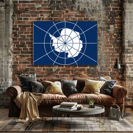 Antarctica Flag Poster