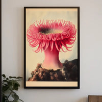 Sea Anemone Poster Vibrant Illustration Wall Art