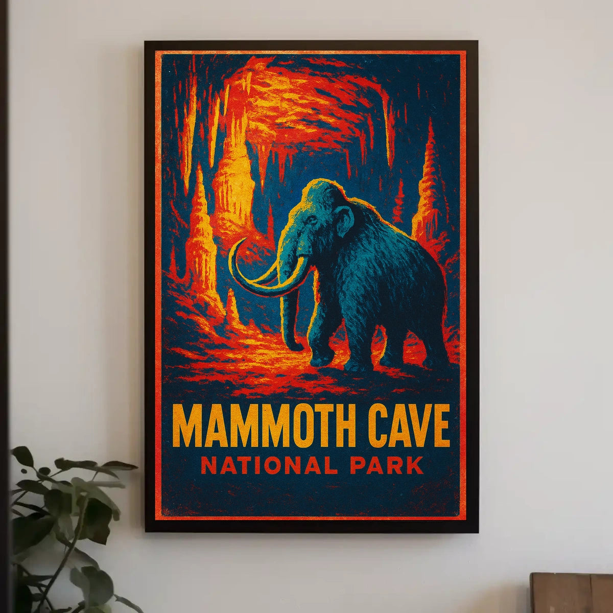 Mammoth Cave Vintage Adventure Poster