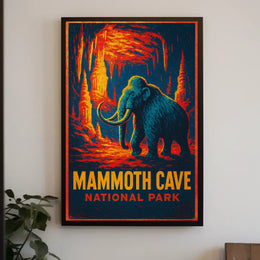 Mammoth Cave Vintage Adventure Poster