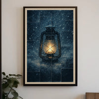 Lantern In The Snow Poster