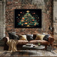 Festive Christmas Tree Poster