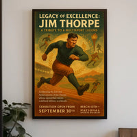 Jim Thorpe A Tribute to a Multisport Legend Poster