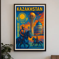 Kazakhstan Heritage Poster