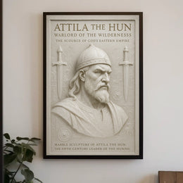 Attila the Hun Warlord of the Wilderness Poster