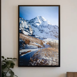 Majestic Mountain Trek Poster