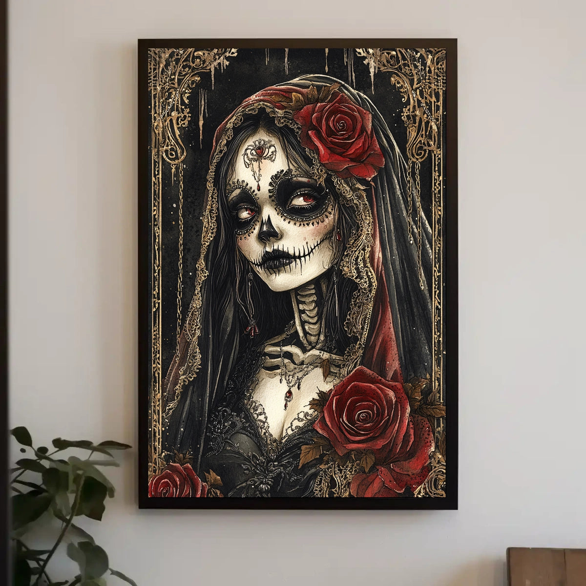 La Catrina Día de los Muertos Cultural Heritage Poster